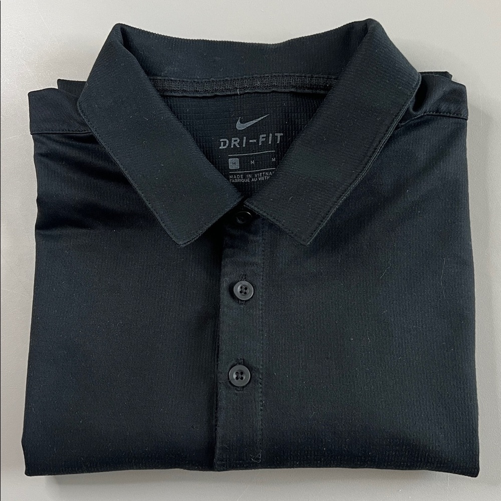 Nike Dri Fit Polo Black Style CD4200 Size Medium